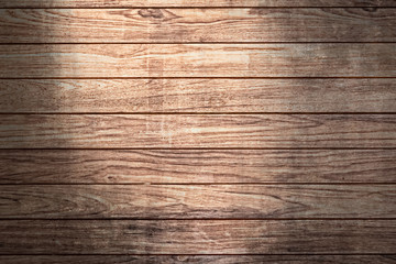 Fototapeta premium Grunge wood background with sunlight spot