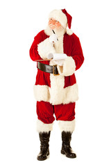 Santa: Thinking and Writing on Clipboard