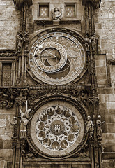 Astronomical Clock in Prague, Czech Republic.