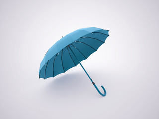 Blue umbrella concept rendered