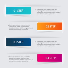 Vector colorful info graphics for your business presentations.