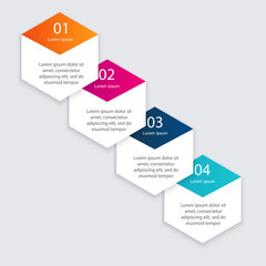 Vector colorful info graphics for your business presentations.