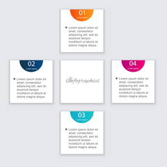 Vector colorful info graphics for your business presentations.