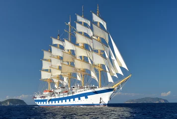 Crédence de cuisine en verre imprimé Naviguer Best cruise ships. collection of yachts, ships and boats