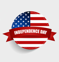 Happy independence day card United States of America. American F
