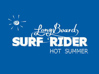 Long board vector art.