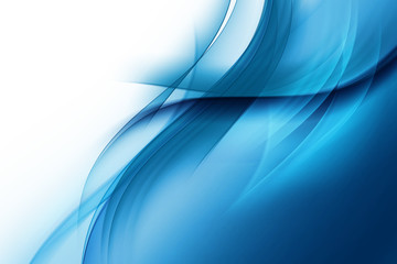 Blue Waves Background - obrazy, fototapety, plakaty