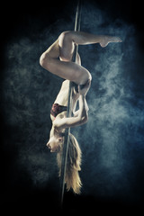 Obraz na płótnie Canvas Pole Dance Woman