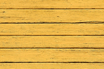 Part of wooden yellow house wall