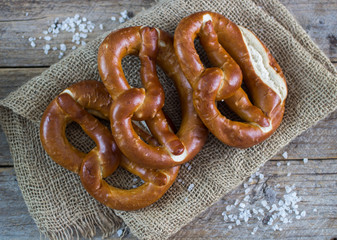 Fresh bavarian pretzels