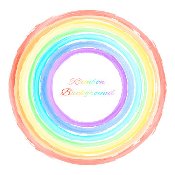 round rainbow background