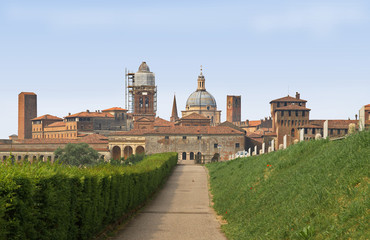 Fototapeta na wymiar Skyline von Mantua / Lombardei / Italien