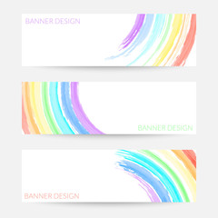 rainbow banners