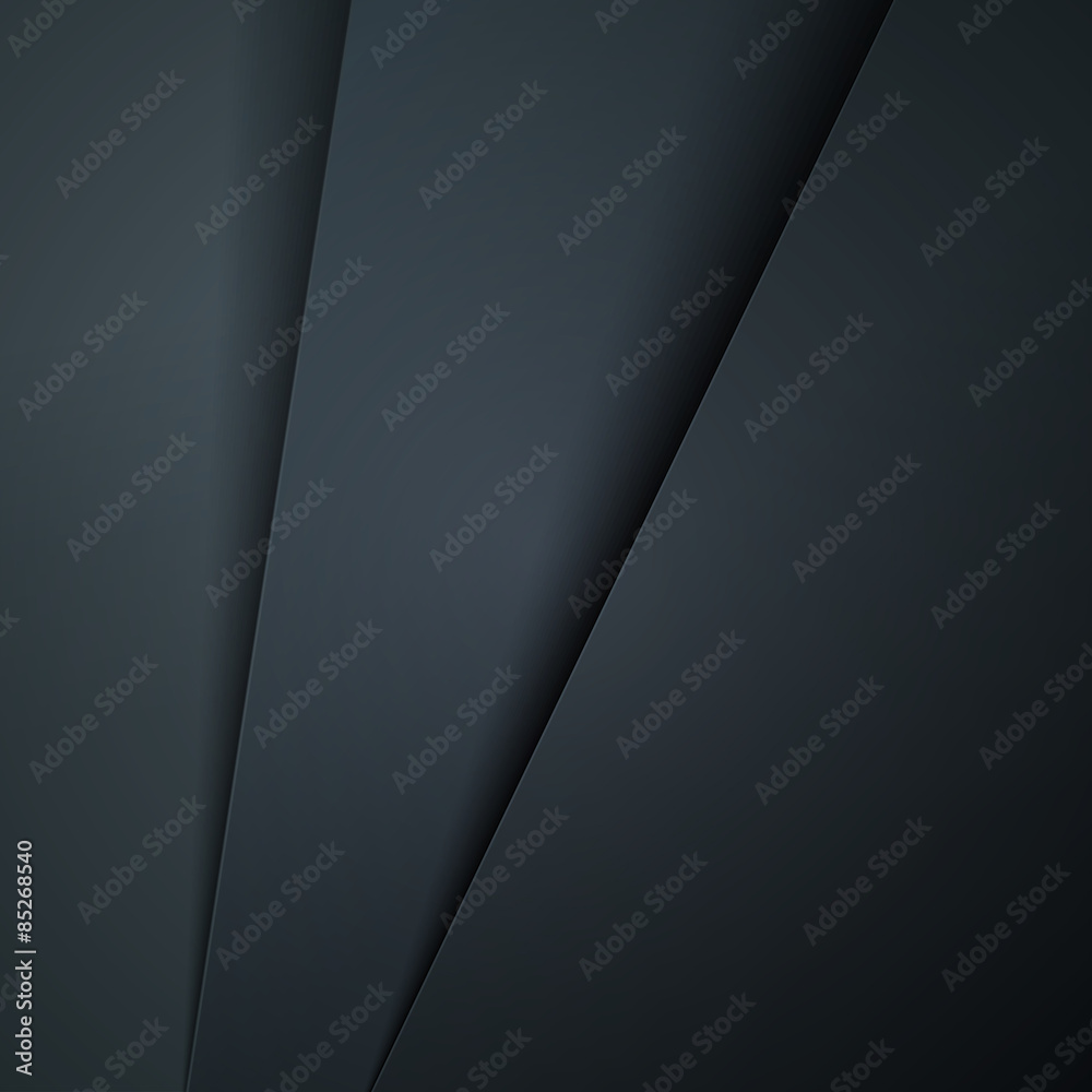 Aufkleber abstract background with dark grey paper layers