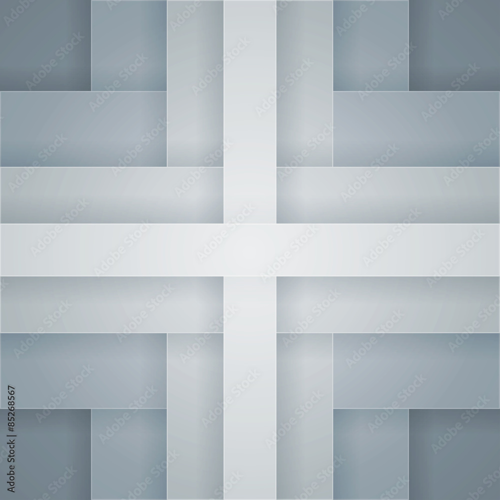 Aufkleber Abstract gray and white triangle shapes background
