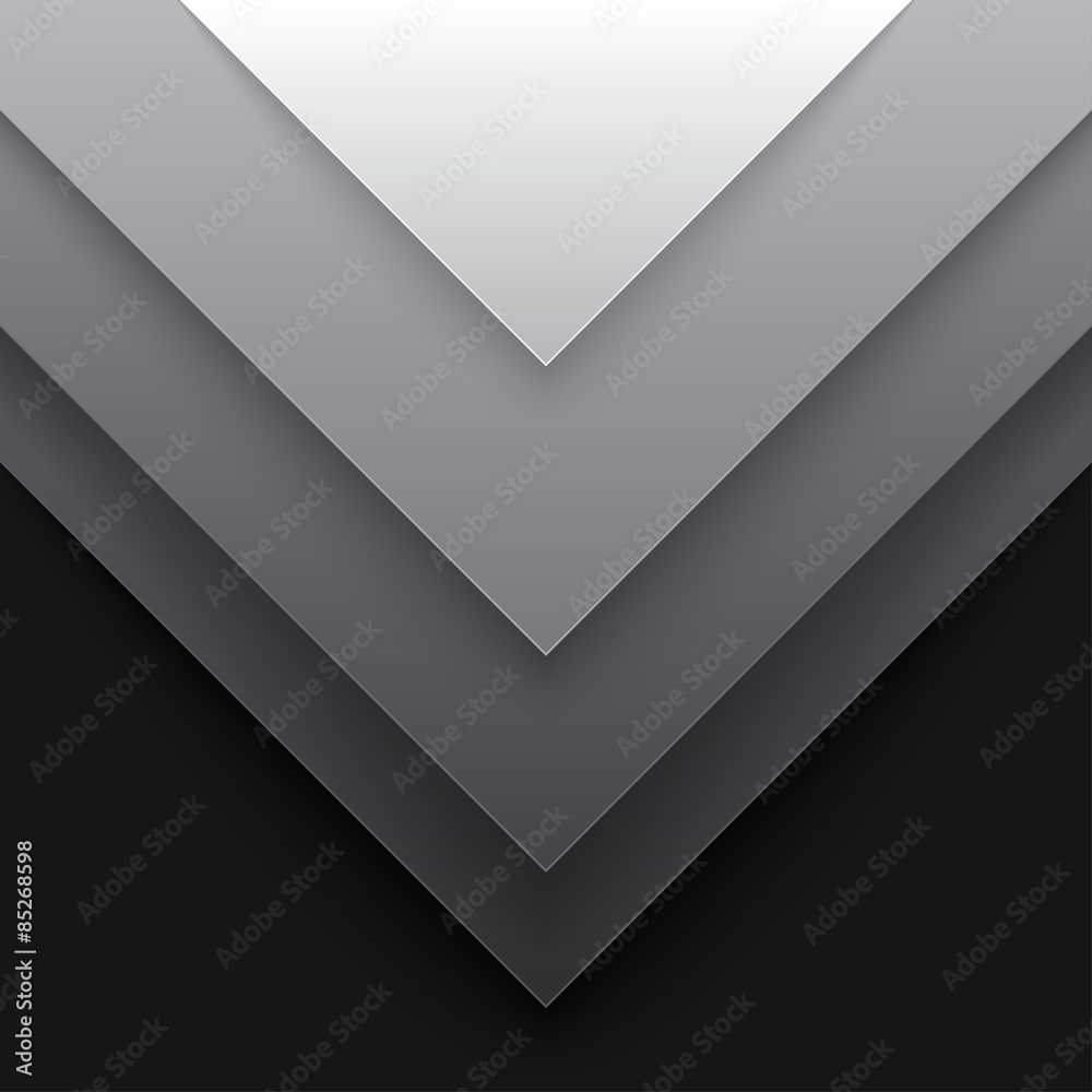 Poster abstract grey triangle shapes background