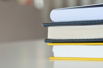 Books on the table