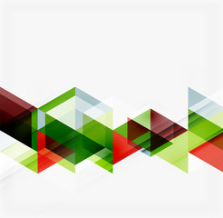 Abstract geometric background. Modern overlapping triangles