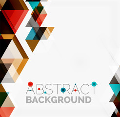 Abstract geometric background. Modern overlapping triangles