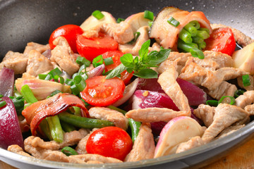 Chicken vegetable stir fry