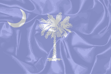 South Carolina State Silk Flag