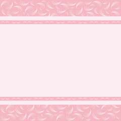 vintage greeting card with flowers and place for text