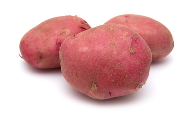 red potatoes isolated