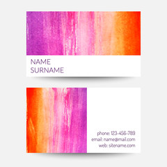 colorful watercolor card