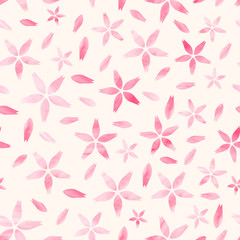 watercolor sakura pattern