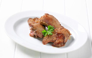 Pan fried liver