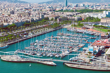 Obraz premium Barcelona port 