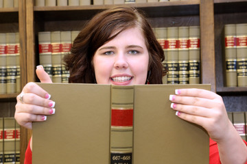 Young Woman Lawyer in Law Office