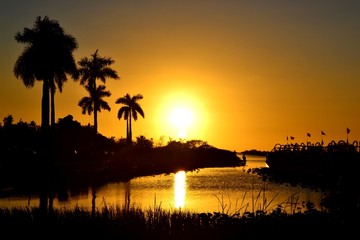 Fototapeta na wymiar Amazing Sunset in Everglades National Park, Florida, USA