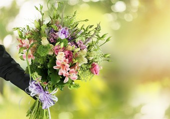 Flower, Bouquet, Tulip.