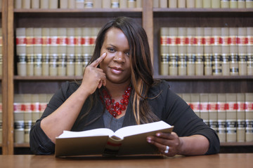 Attorney at Law, Law Office, African American Woman in Law Library