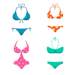 Women swimsuits.