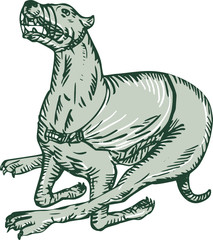 Greyhound Dog Racing Side Etching