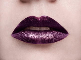 lips. Macro beauty shot. 