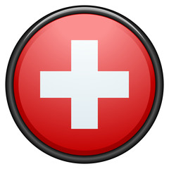 Obraz premium Switzerland button