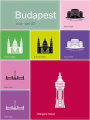 Fototapeta premium Icons of Budapest