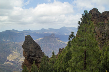 Fototapeta na wymiar Inland Central Gran Canaria, Caldera de Tejeda