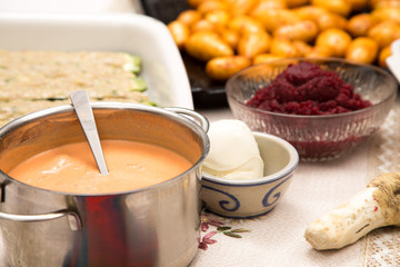 Food ingredients for a good and healthy meal