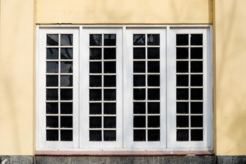 Fototapeta na wymiar Large wooden window.