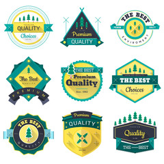 Badges quality vector set