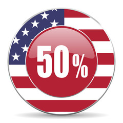 50 percent american icon