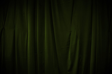 curtain or drapes dark green background