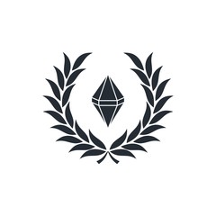 Obraz premium diamond inside wreath