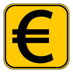 Obraz premium Euro button.
