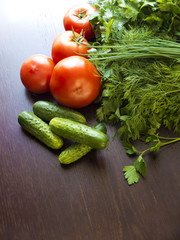 Healthy organic food - fruits and vegetables