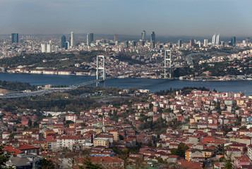 Obraz premium Bosphorus bridge from camlica
